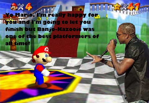 Kanye interrupts Mario